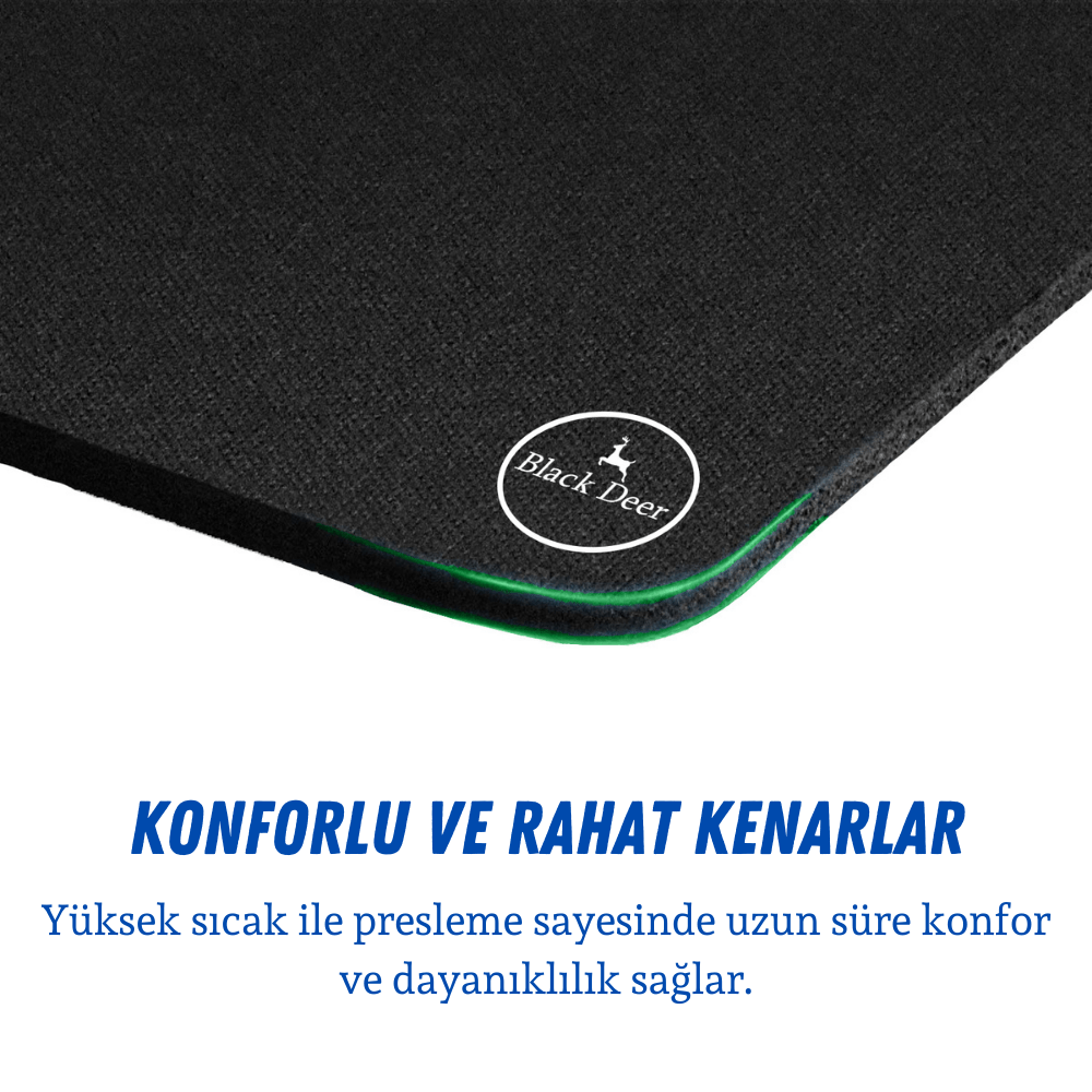 Professional 35x28 cm gaming mouse pad kenar detayı
