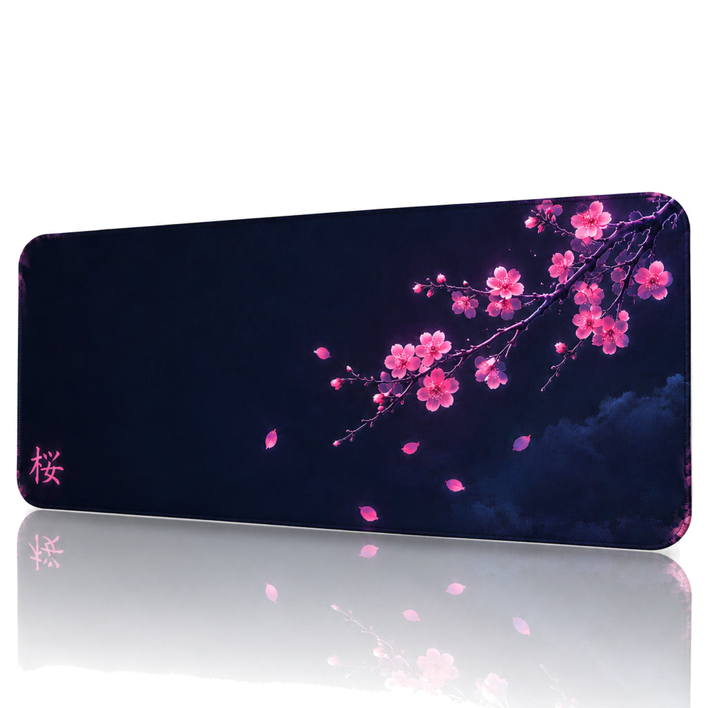 Blossom oyuncu mouse pad – beyaz fon önden görünüm