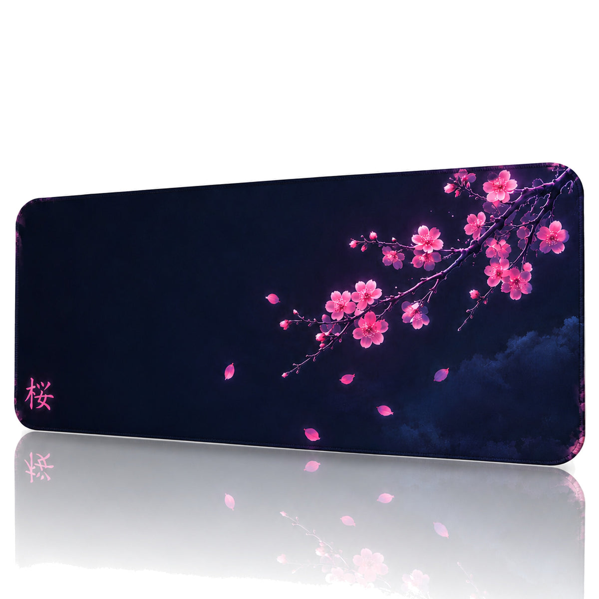 Blossom oyuncu mouse pad – beyaz fon önden görünüm