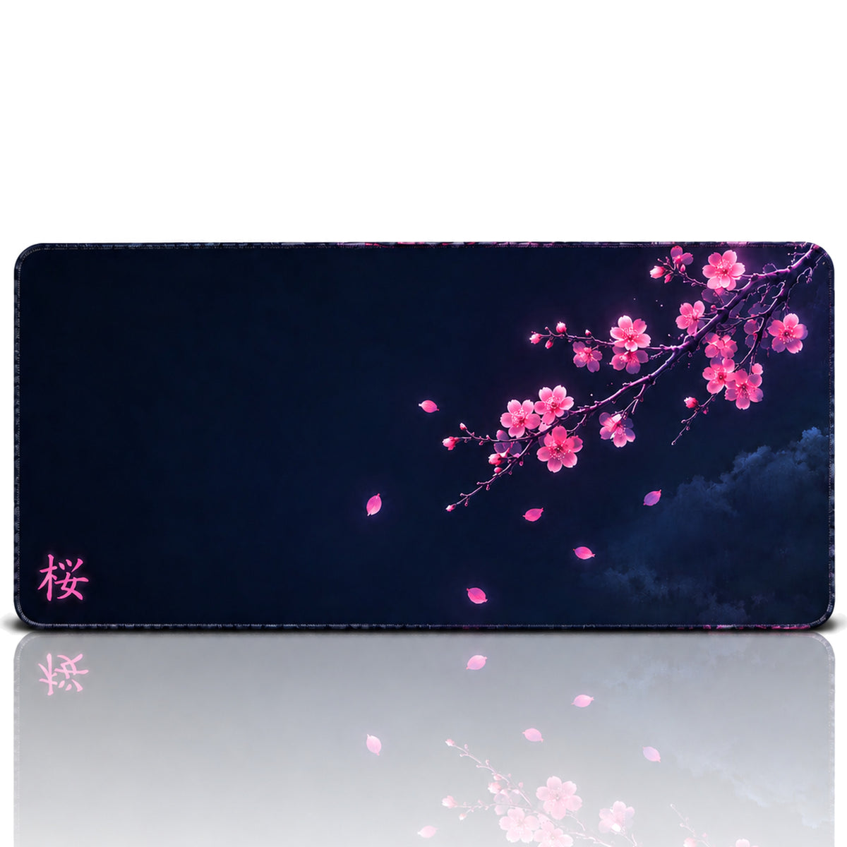 Blossom oyuncu mouse pad – beyaz fon düz görünüm