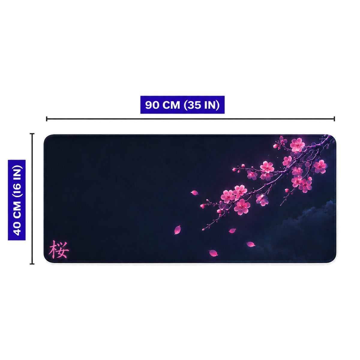 Blossom 90x40 cm oyuncu mouse pad – 90x40 cm ölçü bilgisi