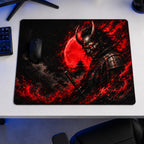 Crimson Oni 50x40 cm oyuncu mouse pad – oyun odası kurulumu