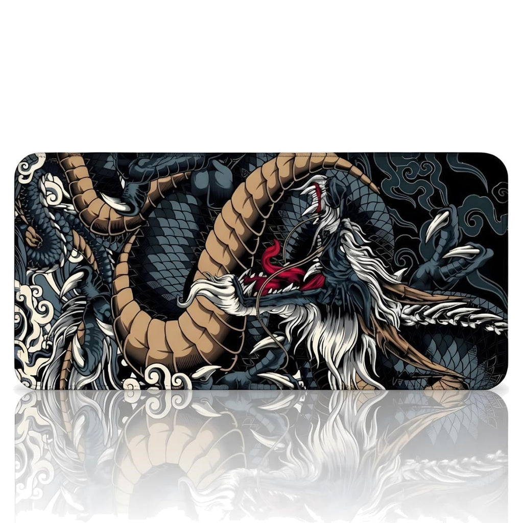 Dragon oyuncu mouse pad – beyaz fon düz görünüm
