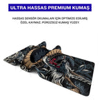 Dragon oyuncu mouse pad – premium kumaş yüzey