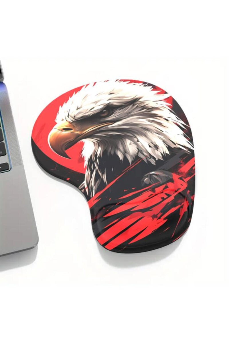 Eagle Bilek Destekli Mouse Pad — Kartal Desenli Ergonomik Mousepad