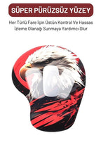 Eagle bilek destekli mouse pad yakın çekim