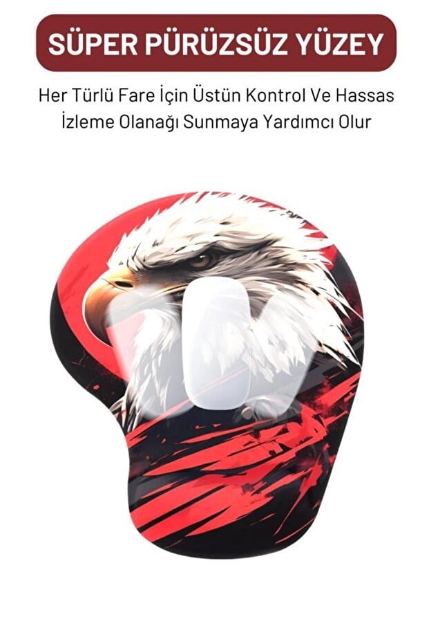 Eagle bilek destekli mouse pad yakın çekim