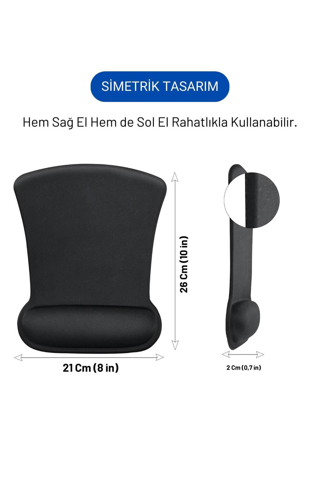 ErgoComfort bilek destekli mouse pad detay görseli