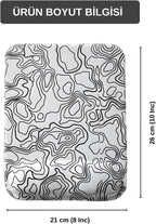 Typography kare bilek destekli mouse pad paket görseli