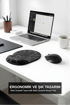 Typography bilek destekli mouse pad detay görseli