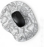 Typography bilek destekli mouse pad beyaz