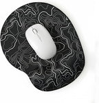 Typography bilek destekli mouse pad siyah