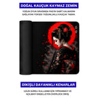 Geisha 50x40 cm oyuncu mouse pad – doğal kauçuk kaymaz taban