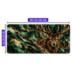 Orman Geyiği geyik desenli oyuncu mouse pad ölçüleri: 90 cm x 40 cm (35 x 16 inç)
