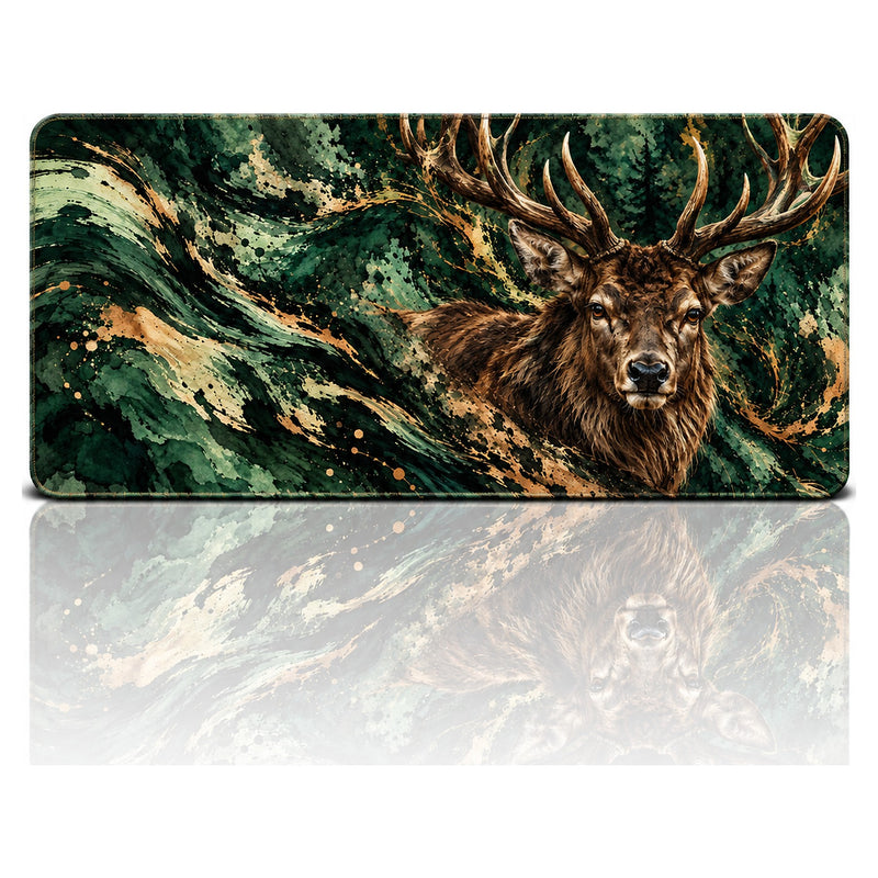 Geyik Desenli Oyuncu Mouse Pad 90x40 – Orman Geyiği | Gaming Mouse Pad