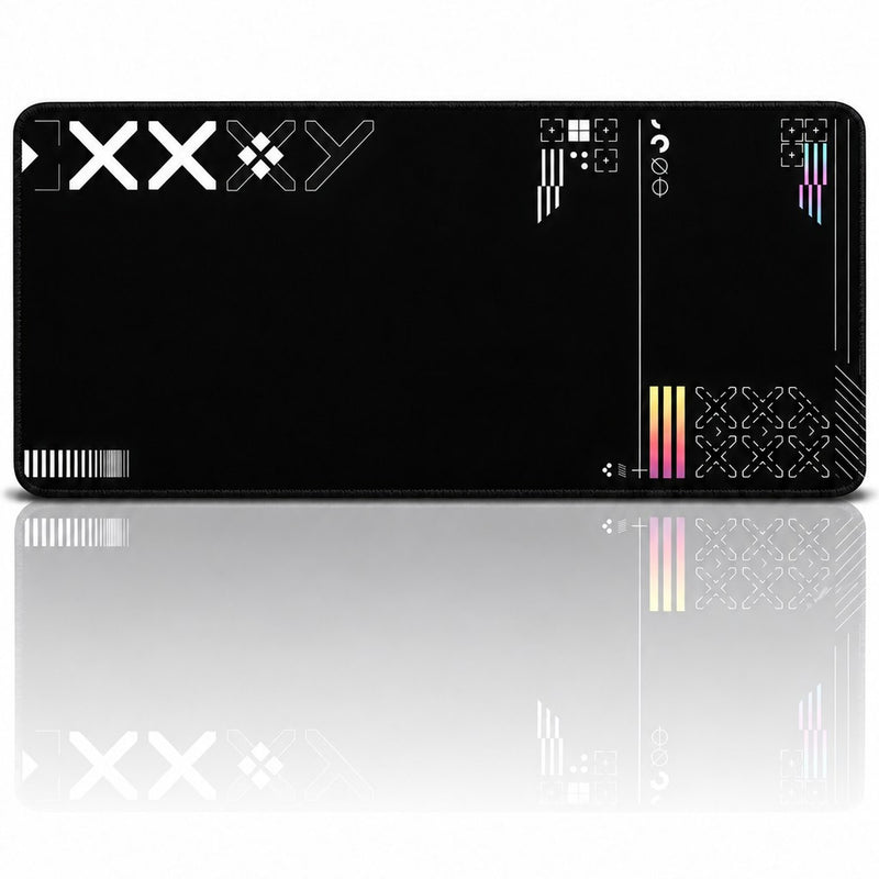 Glyph 90x40 cm Oyuncu Mouse Pad — XXL Gaming Mousepad, Kaymaz Kauçuk Taban, Dikişli Kenar