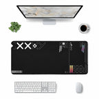 Glyph siyah minimal 90x40 mouse pad klavye ve mouse ile masa üstü