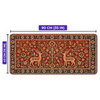 Geyikli Hayat Ağacı halı desenli oyuncu mouse pad ölçüleri: 90 cm x 40 cm (35 x 16 inç)
