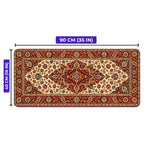 Madalyon halı desenli oyuncu mouse pad ölçüleri: 90 cm x 40 cm (35 x 16 inç)
