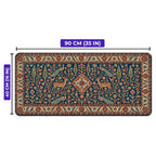 Saray Bahçesi halı desenli oyuncu mouse pad ölçüleri: 90 cm x 40 cm (35 x 16 inç)