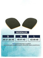 Heel Relief topuk dikeni tabanlığı kahverengi kullanım görseli