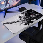 Inkblade siyah beyaz katana mouse pad oyun masası kurulumu