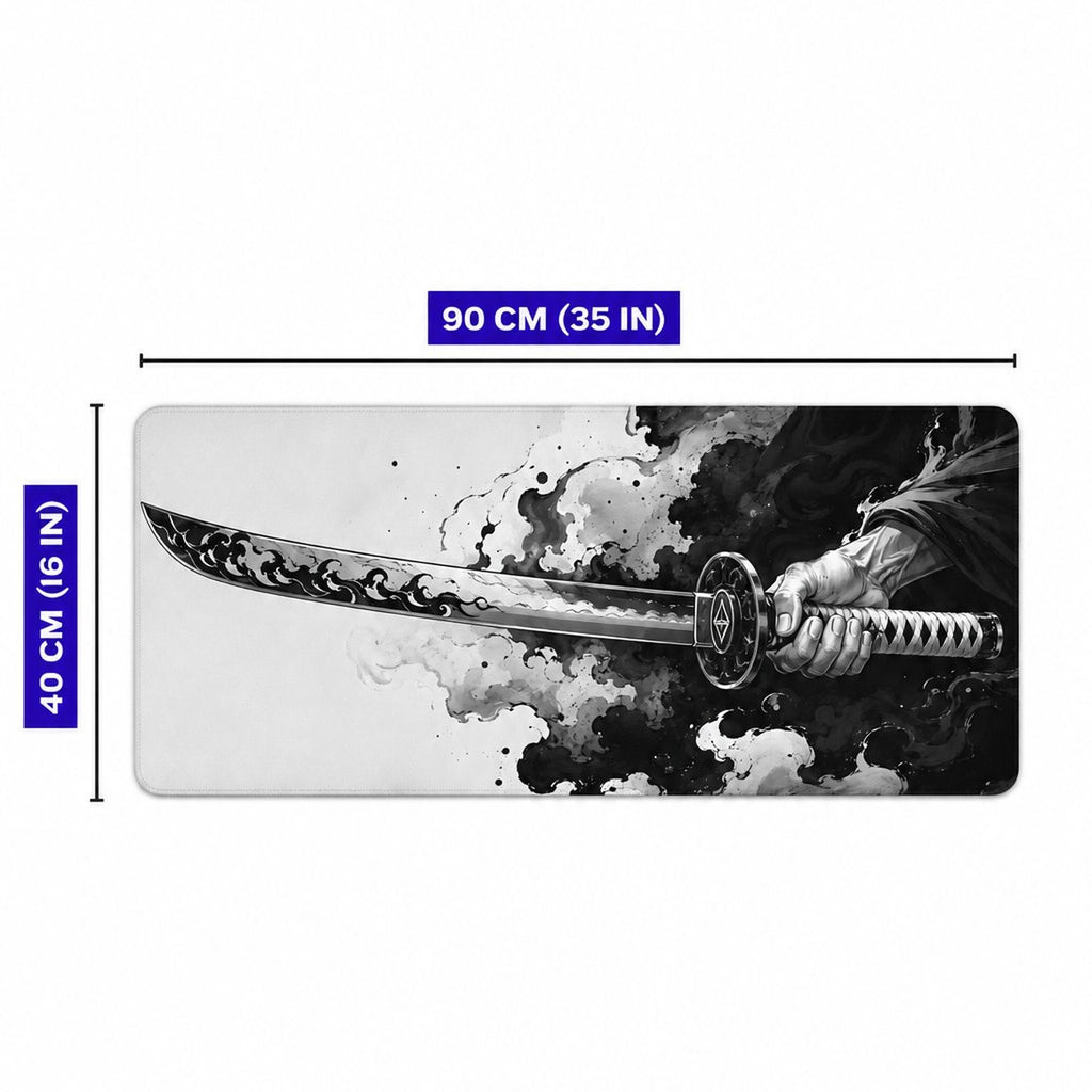 Inkblade katana mouse pad 90x40 cm ölçü görseli