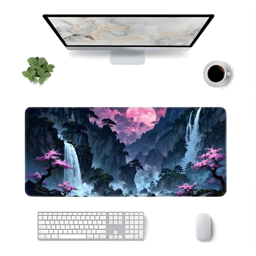 Jungle Art oyuncu mouse pad – masa üstü kullanım görünümü