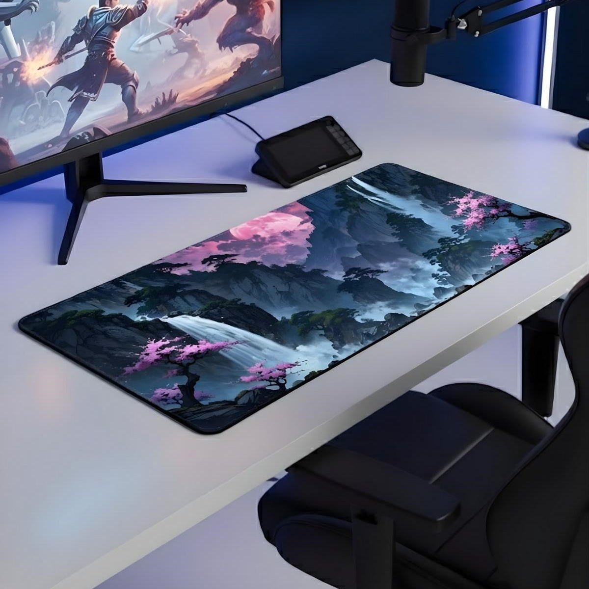 Jungle Art oyuncu mouse pad – oyun odası kurulumu