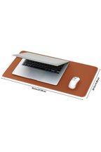 Kahverengi deri mouse pad 70x30 cm yakın çekim