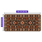Kehribar kilim desenli oyuncu mouse pad ölçüleri: 90 cm x 40 cm (35 x 16 inç)