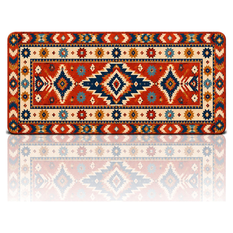 Kilim Desenli Oyuncu Mouse Pad 90x40 – Kızıl Yıldız | Gaming Mouse Pad