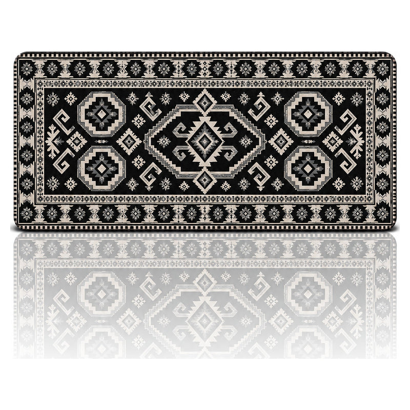 Kilim Desenli Oyuncu Mouse Pad 90x40 – Kömür | Gaming Mouse Pad