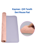 Lila deri mouse pad 90x40 cm kullanım görseli