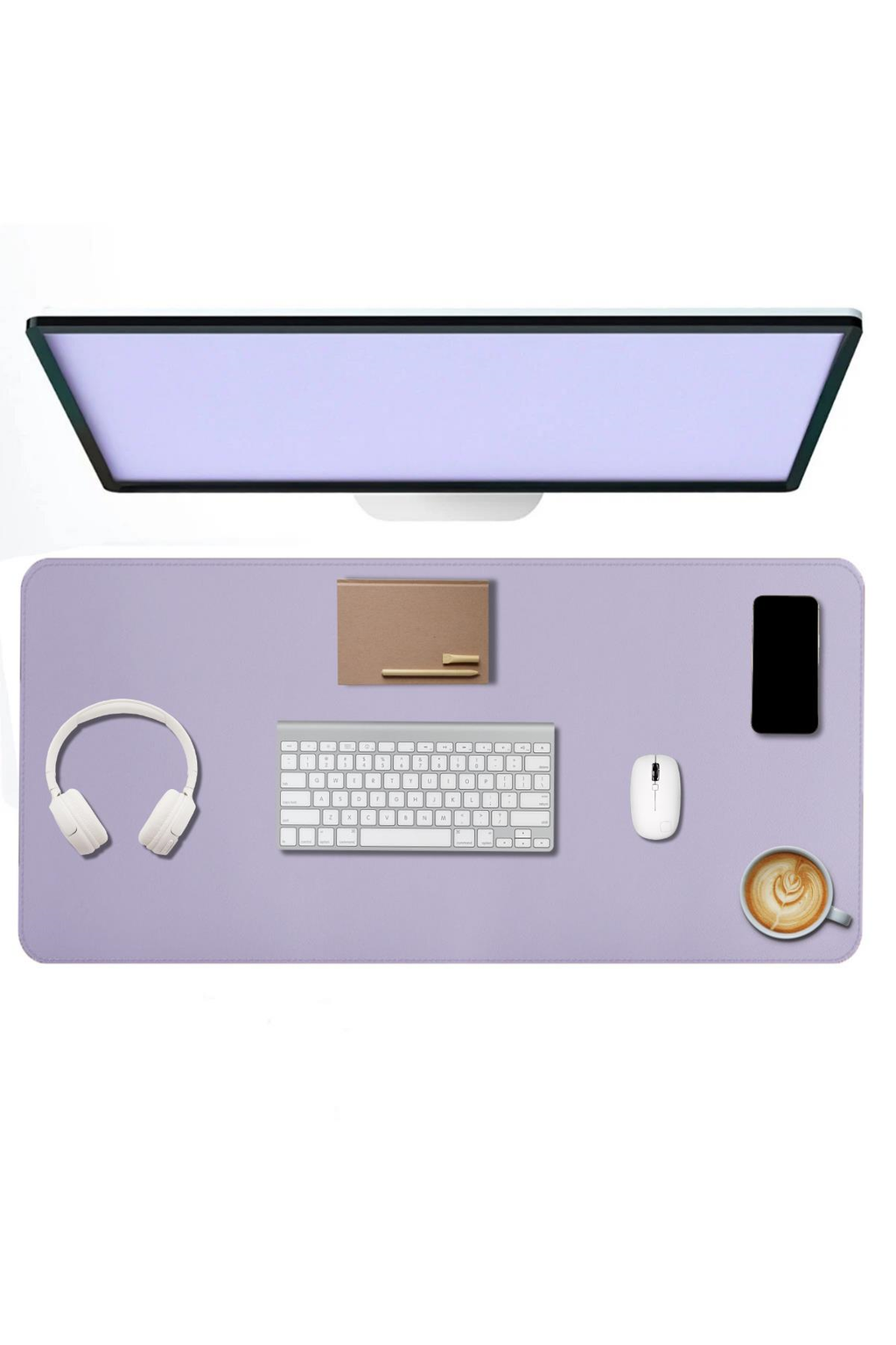 Lila deri mouse pad 90x40 cm