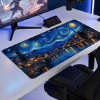 Lunavelle yıldızlı gece mouse pad oyun masası kurulumu