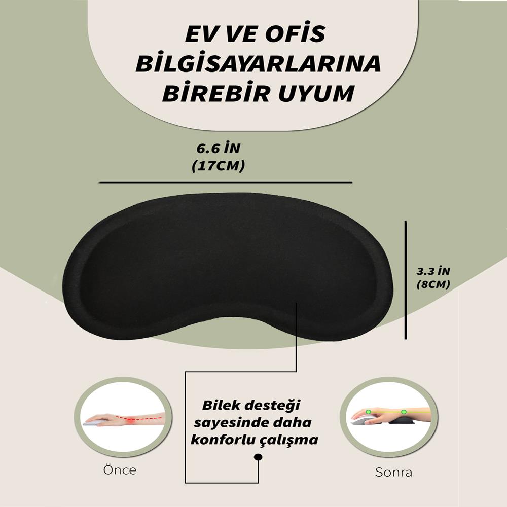 Bilek destekli mouse pad detay görseli