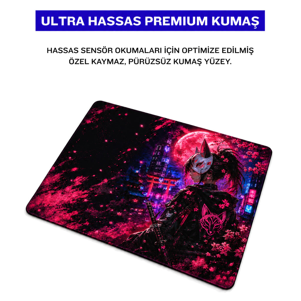 Neon 50x40 cm oyuncu mouse pad – premium kumaş yüzey