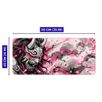 Oni Maskesi Pembe 90x40 cm oyuncu mouse pad – 90x40 cm ölçü bilgisi