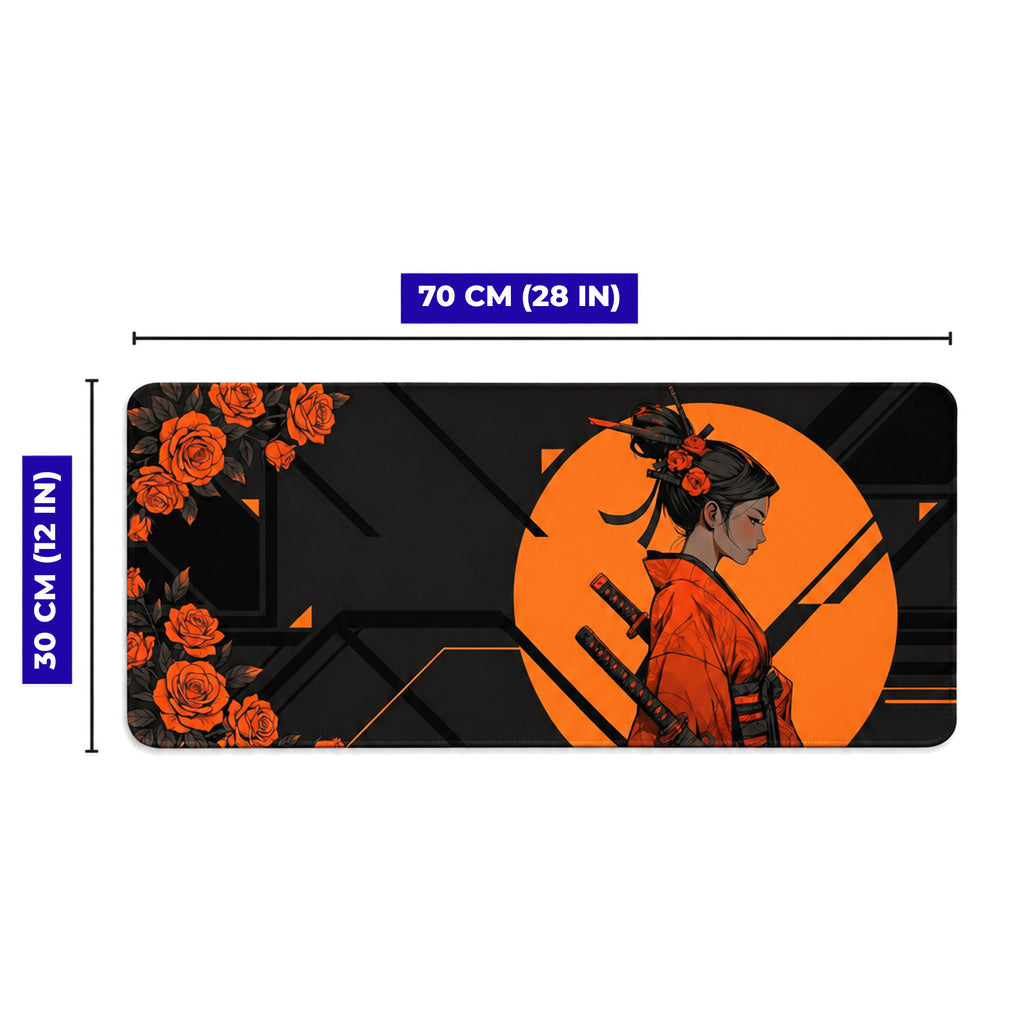 Orange Rosakiri 70x30 cm oyuncu mouse pad – 70x30 cm ölçü bilgisi