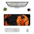 Orange Rosakiri oyuncu mouse pad – masa üstü kullanım görünümü