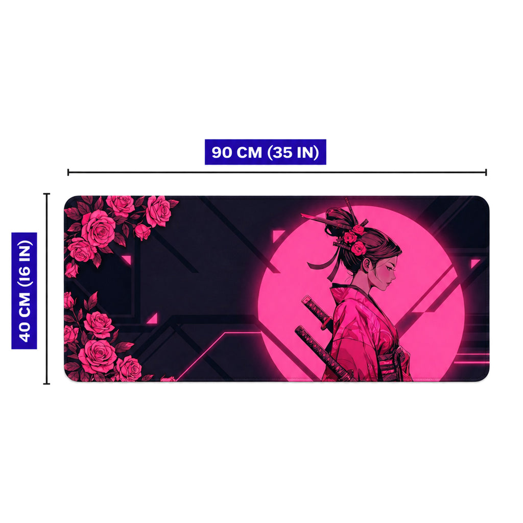 Pink Rosakiri 90x40 cm oyuncu mouse pad – 90x40 cm ölçü bilgisi