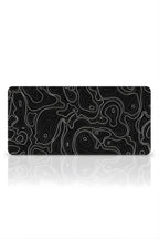 Siyah Typography 70x30 cm gaming mouse pad yakın çekim