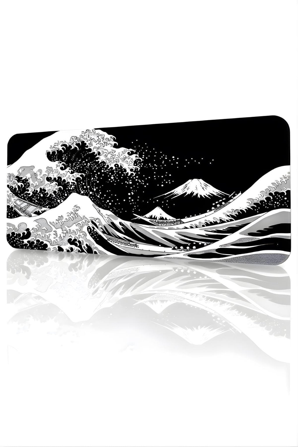 Siyah Japon Dalgası 90x40 cm gaming mouse pad
