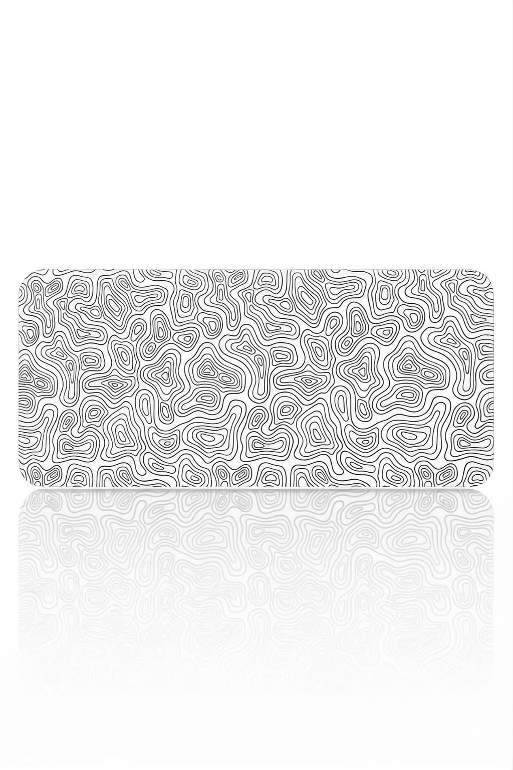 Beyaz Typography 90x40 cm gaming mouse pad yakın çekim