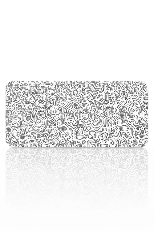 Beyaz Typography 90x40 cm gaming mouse pad yakın çekim