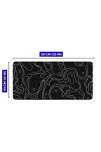 Siyah Typography 90x40 cm gaming mouse pad ölçü görseli