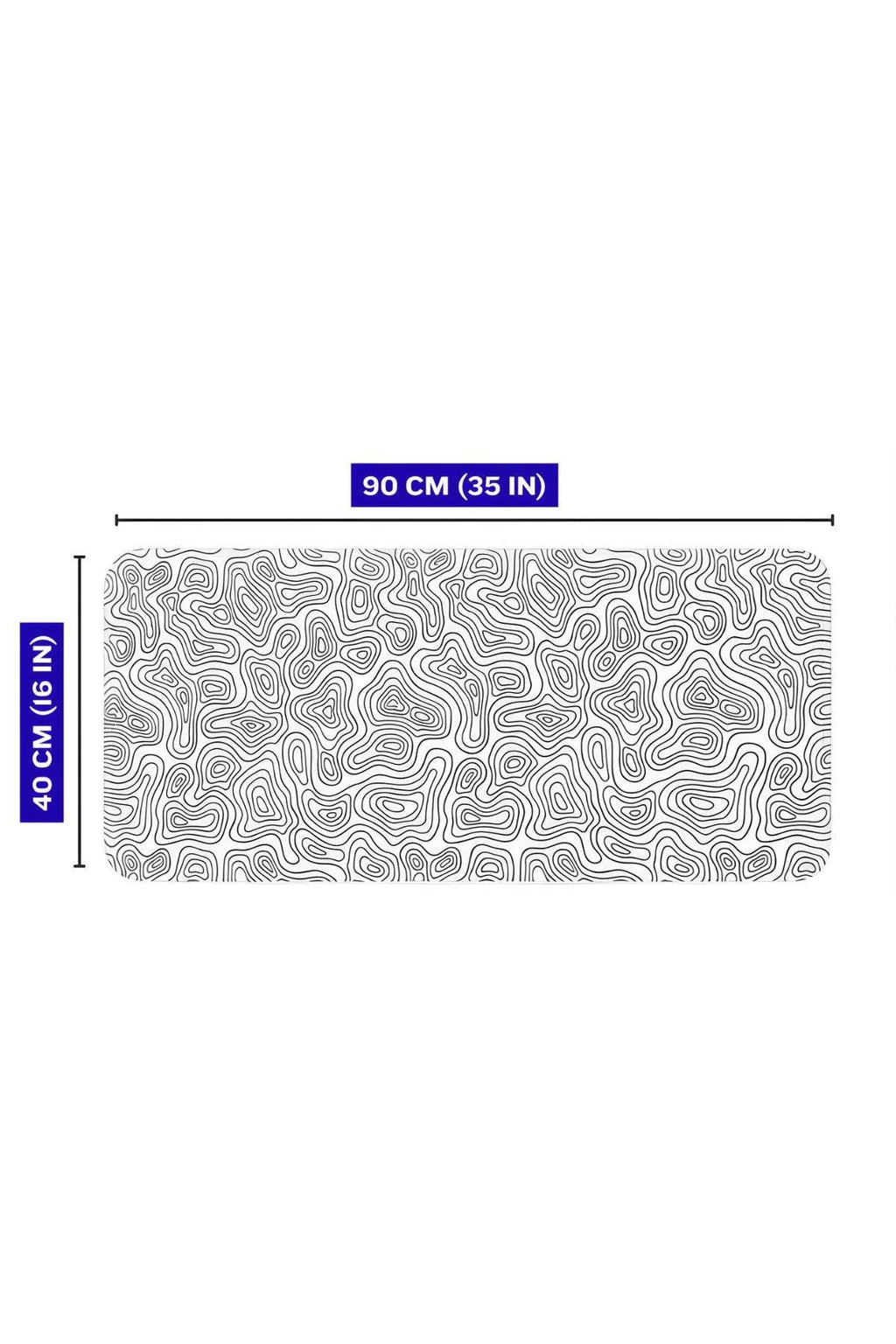 Beyaz Typography 90x40 cm gaming mouse pad ölçü görseli