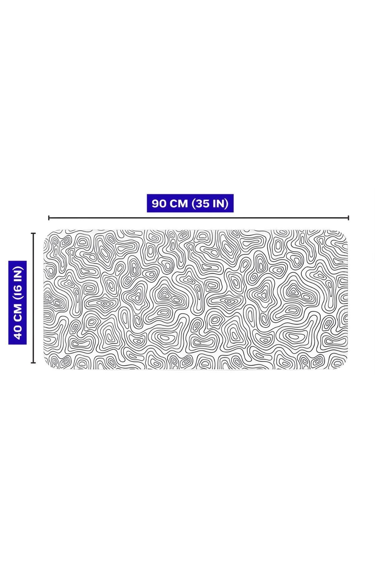 Beyaz Typography 90x40 cm gaming mouse pad ölçü görseli