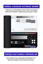 Printstream 90x40 cm gaming mouse pad dikişli kenar detayı